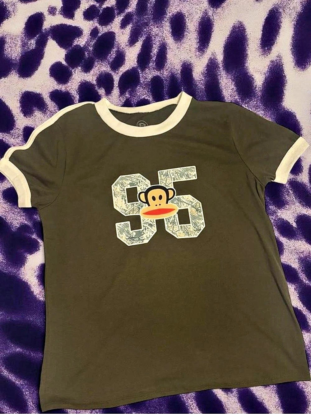 Paul Frank Tee Green & White Size Medium